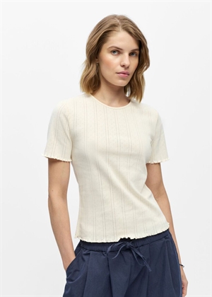 Peria ss o-neck tee Birch Object 